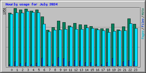 Hourly usage for July 2024