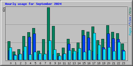 Hourly usage for September 2024